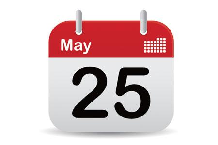 25th May Bank Holiday – Book Early!