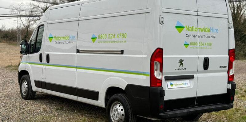 The Extra Long Wheelbase of the Peugeot Boxer with easy side and rear access.
